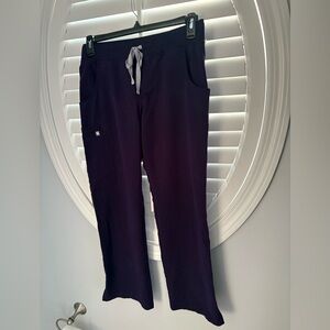 Figs Technical Collection deep purple Kade Scrub Pants Women's Size Small petite